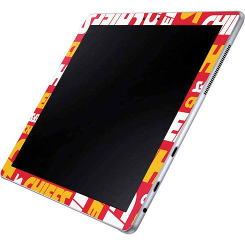 NFL Kansas City Chiefs Red Blast Galaxy Book 12in Skin